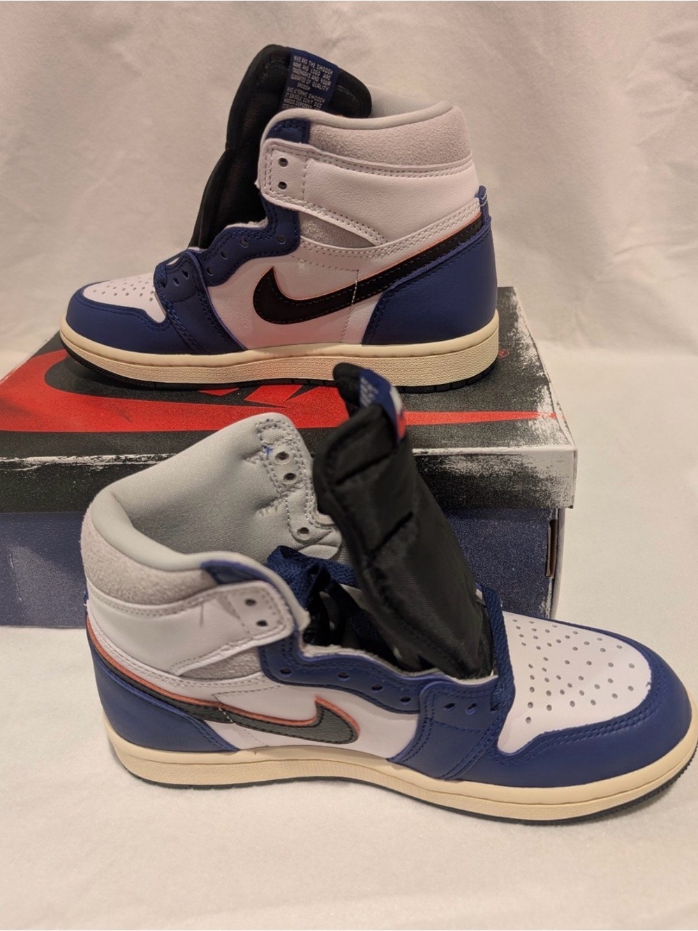 Nike High-Top Sneakers White Navy Black